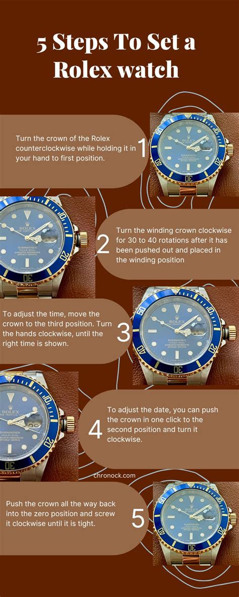 how to set a rolex new watch